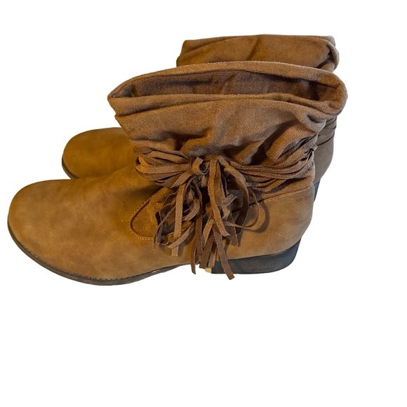 Mudd brown ankle fringe size 10 M boots - Picture 5 of 8